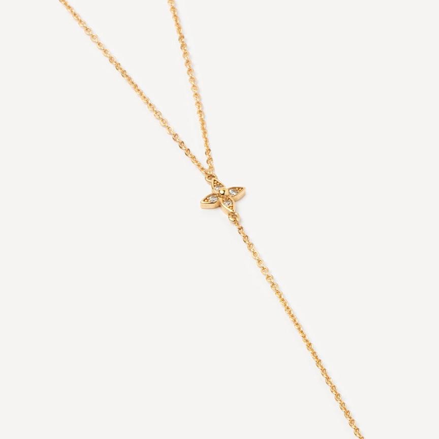 Collier en Y Fleur