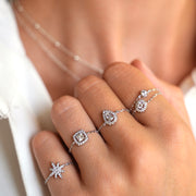 Bague chaine Goutte