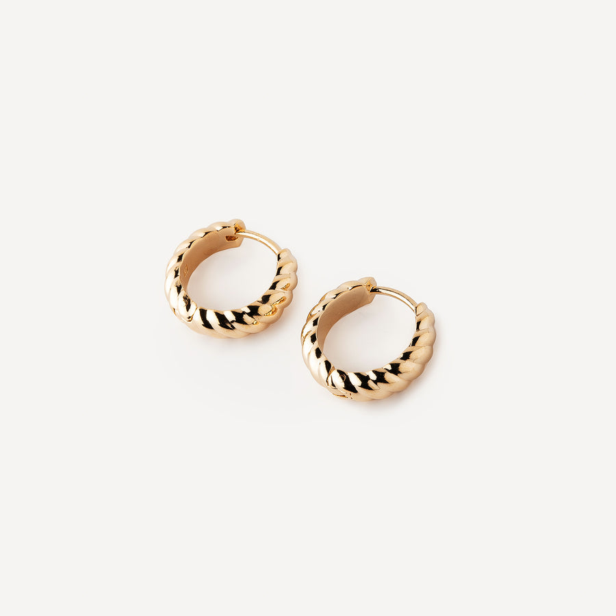 Boucles d'oreilles Torsade