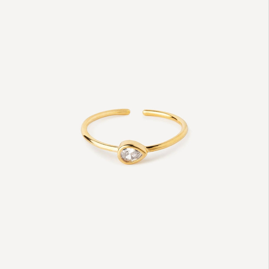 Bague Goutte Transparente