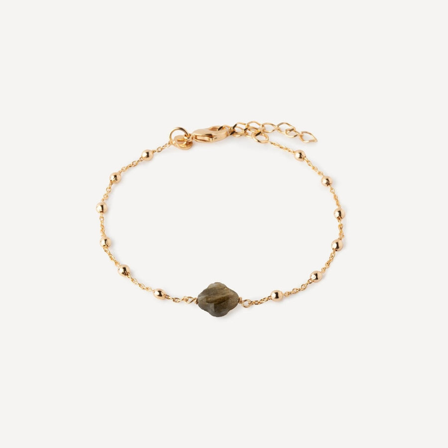Labradorite Clover Bracelet