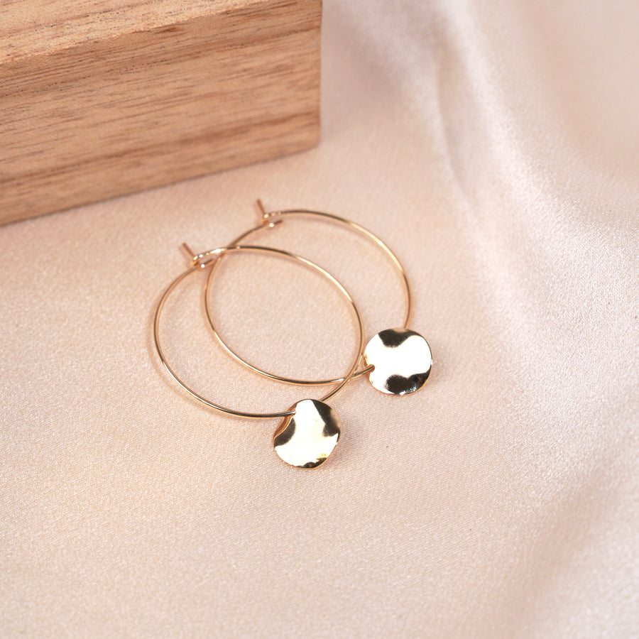 Echo hoop earrings