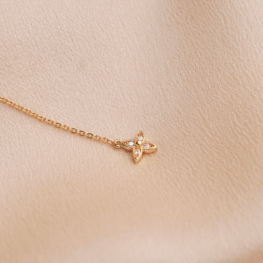 Collier en Y Fleur