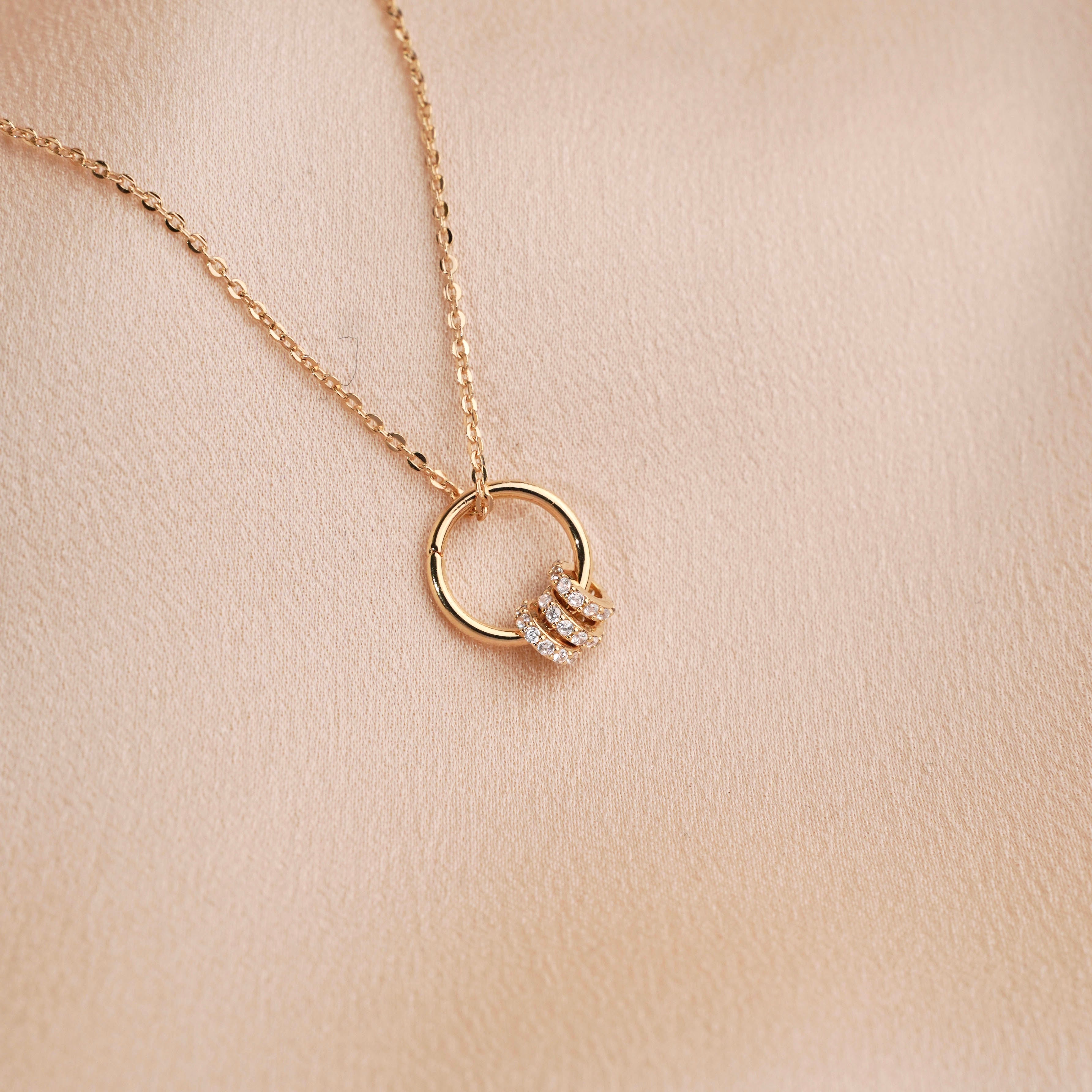 Trio Circle Necklace