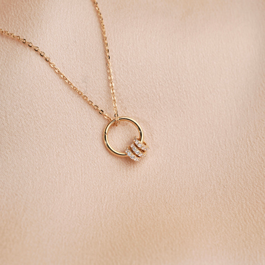 Trio Circle Necklace