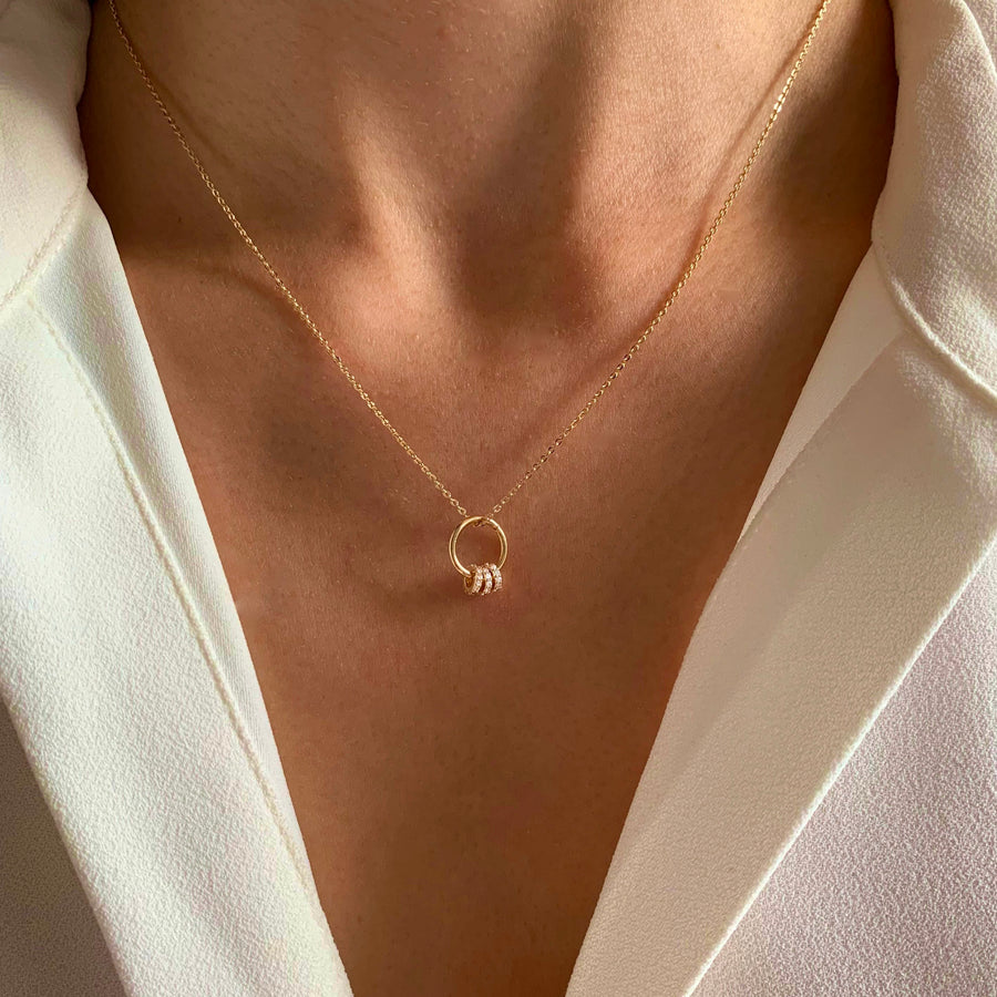 Trio Circle Necklace
