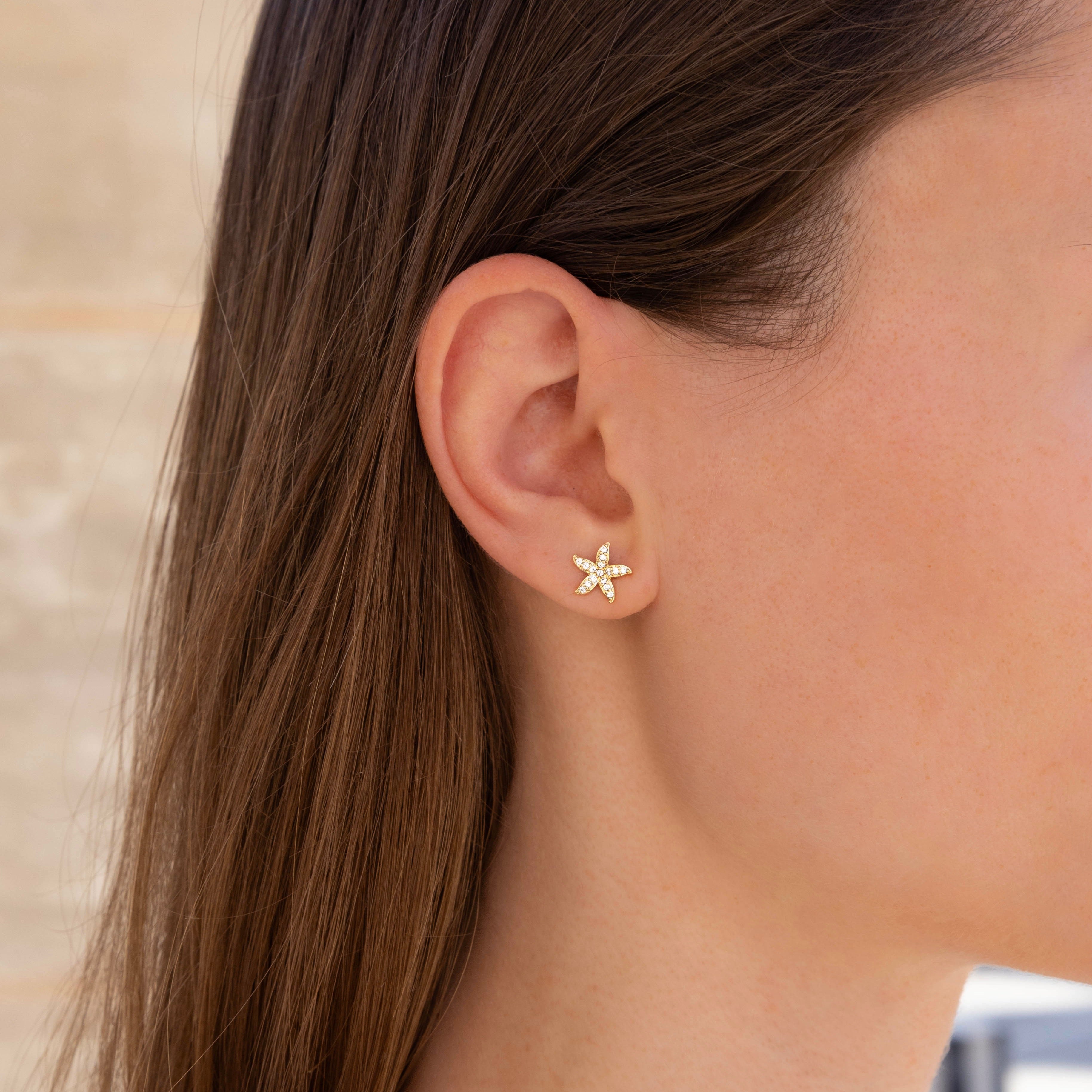 Flower earrings