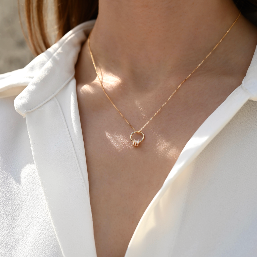 Trio Circle Necklace