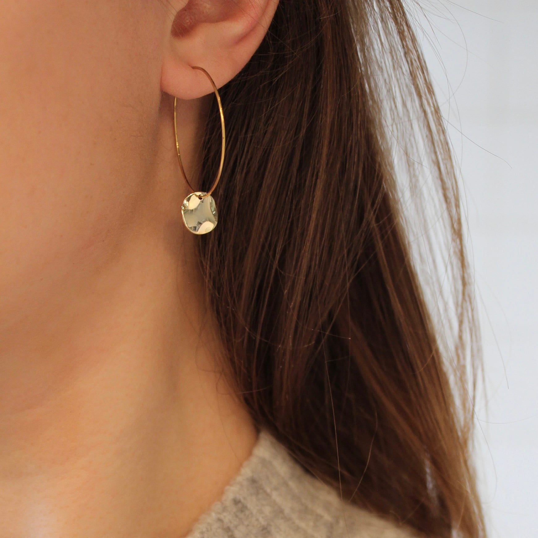Echo hoop earrings