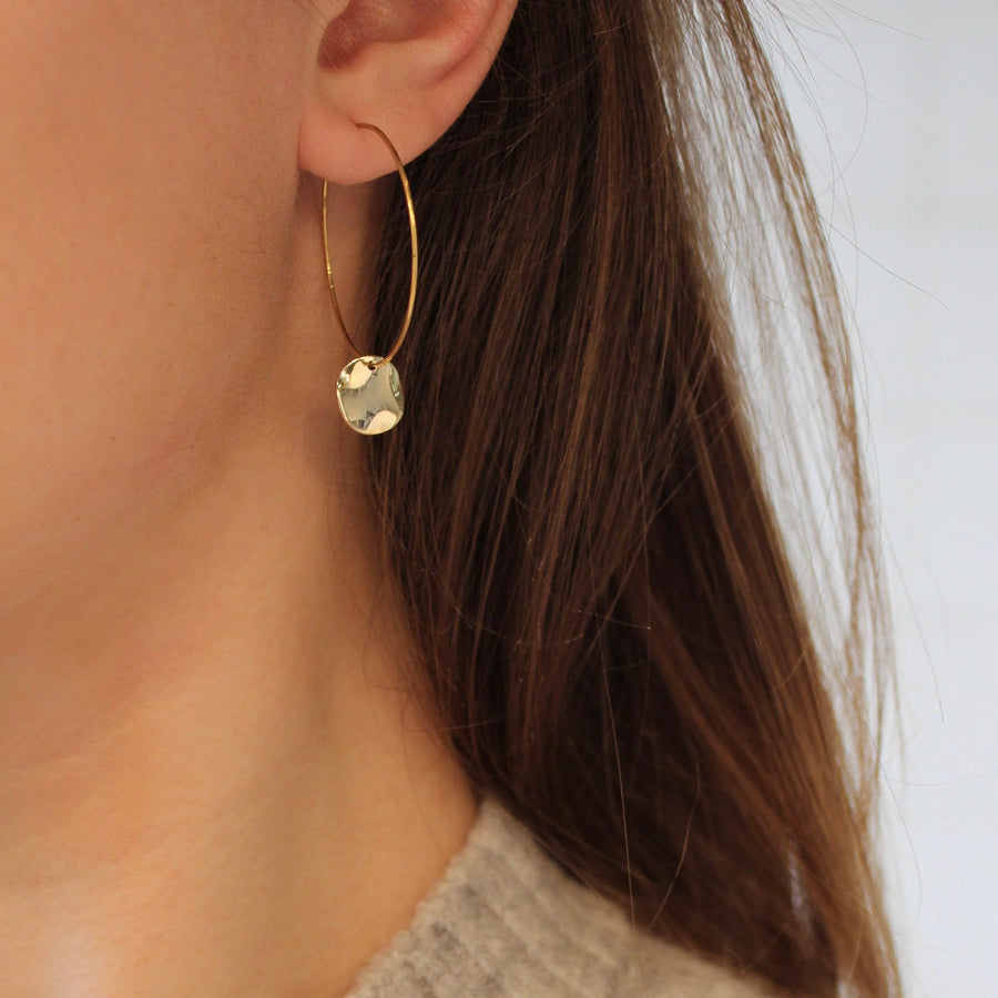 Echo hoop earrings