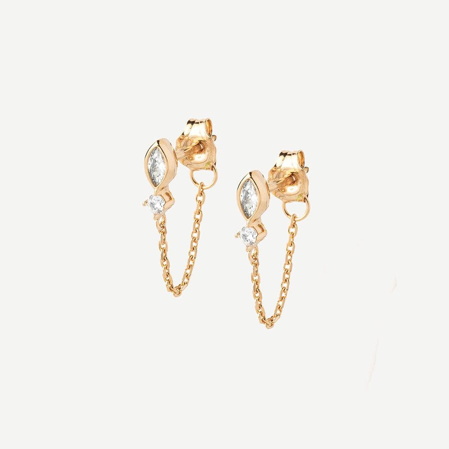 Boucles d'oreilles chaine Ella