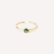 Green Drop Ring