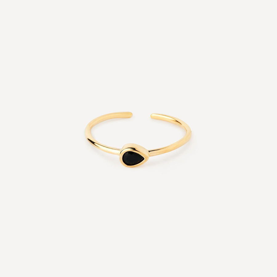 Black Drop Ring