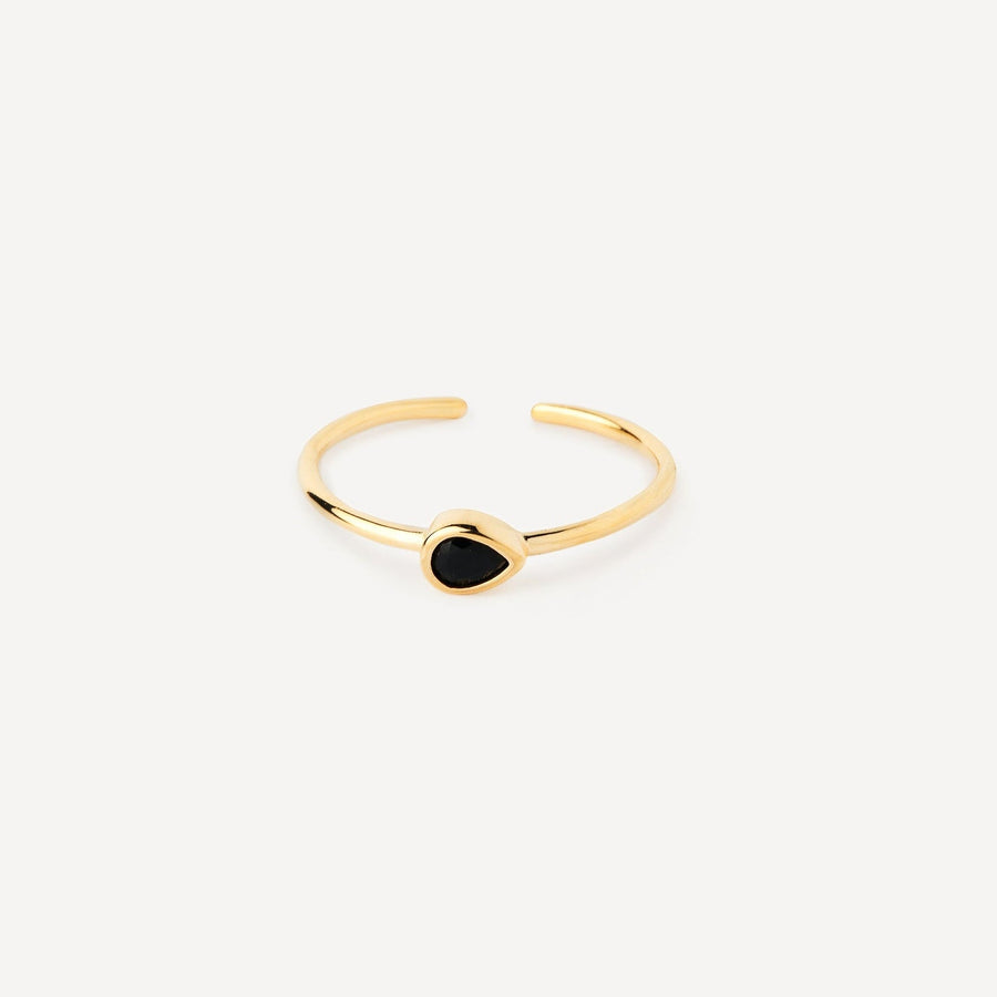 Black Drop Ring