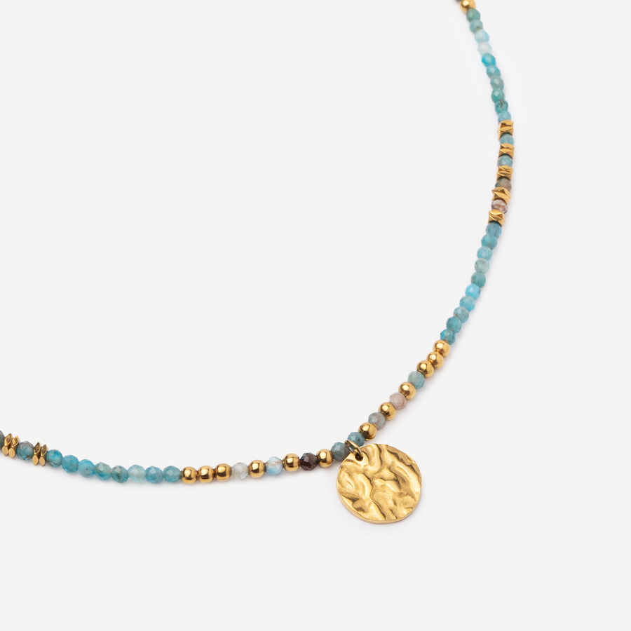 Collier Désert de pierres Bleu