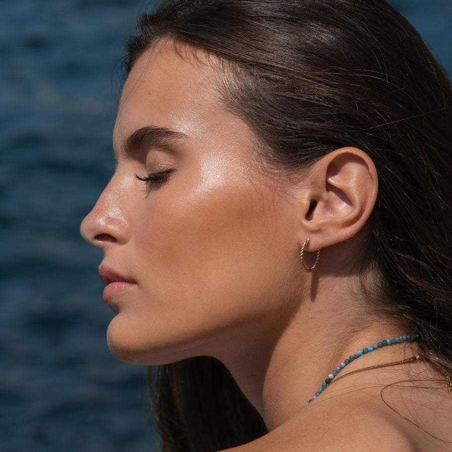 Boucles d'oreilles Tressée
