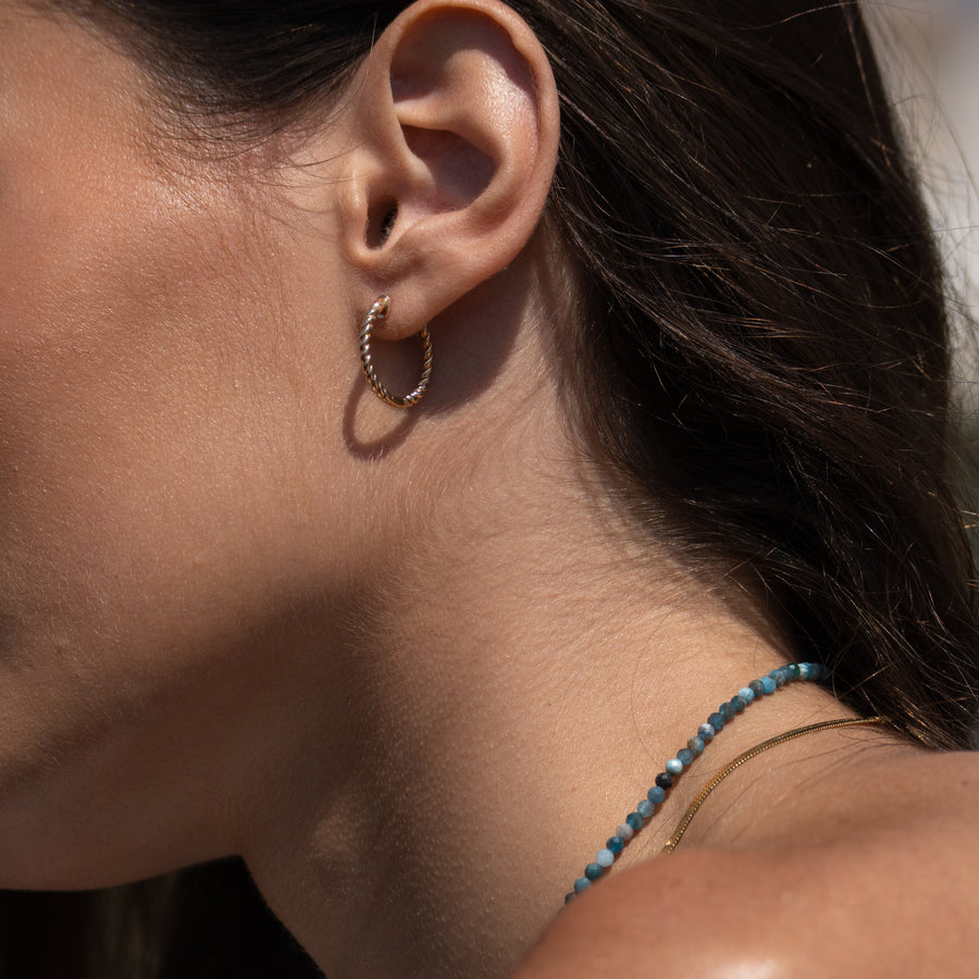 Boucles d'oreilles Tressée