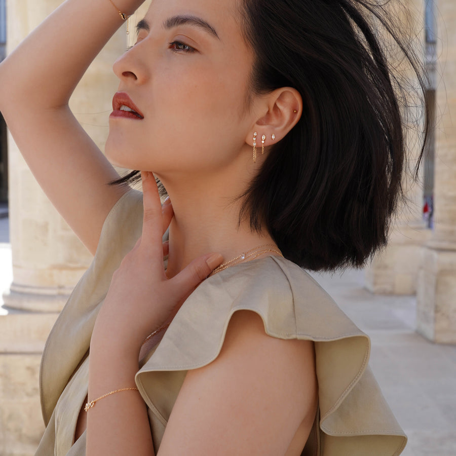 Boucles d'oreilles chaine Zeus