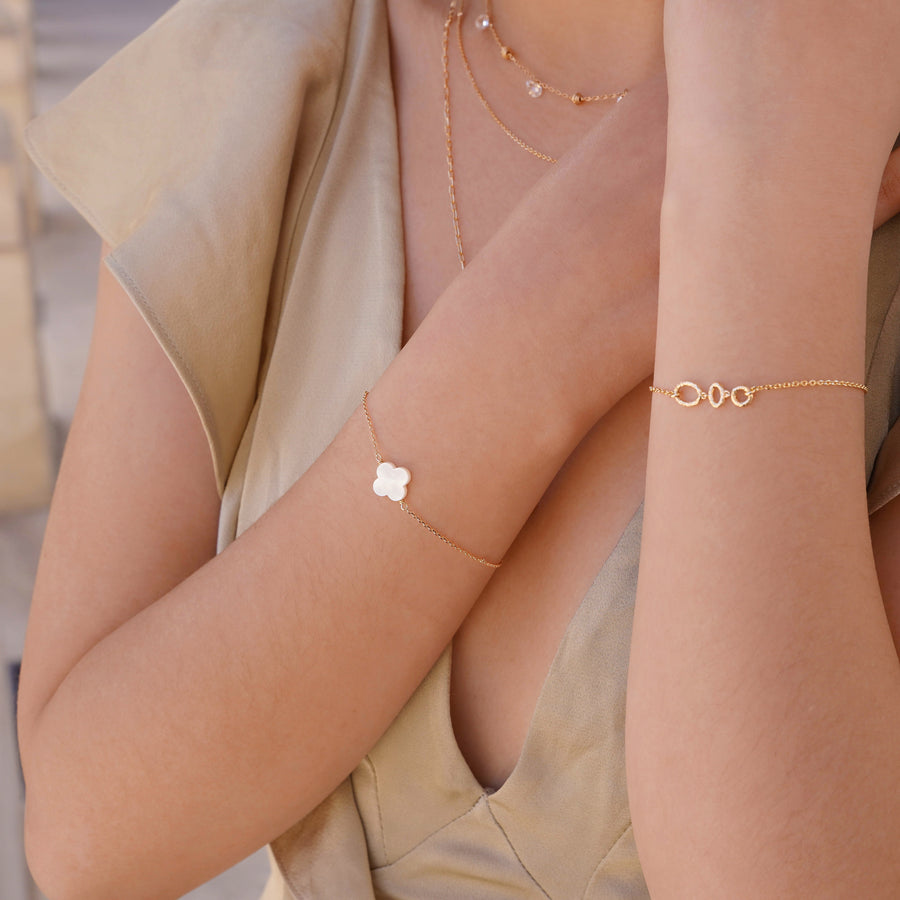 Bracelet Trèfle Nacre