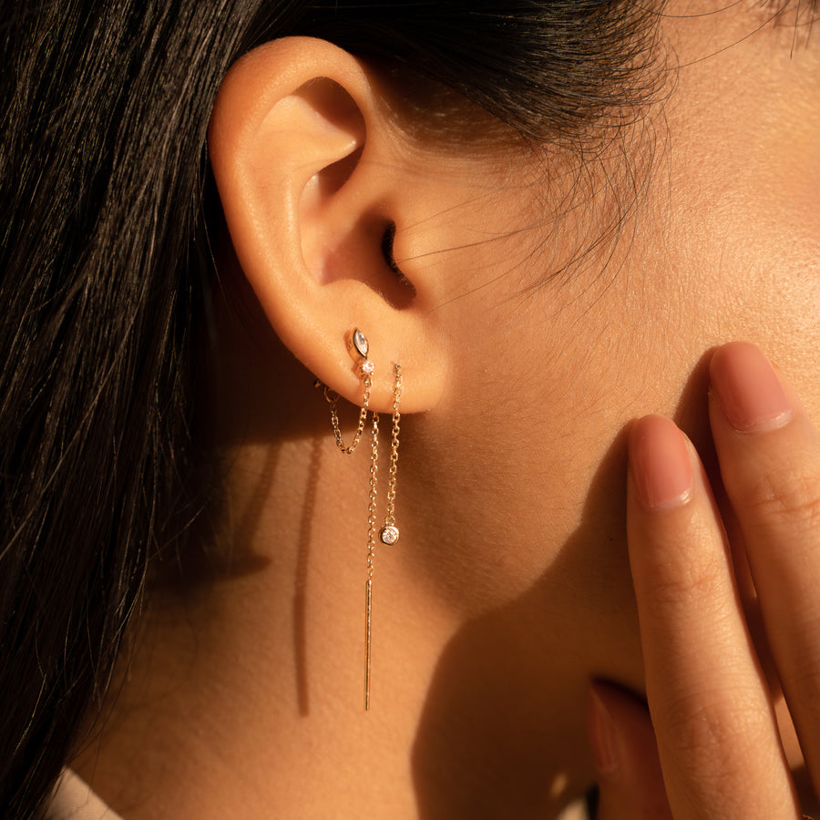 Boucles d'oreilles Chaine