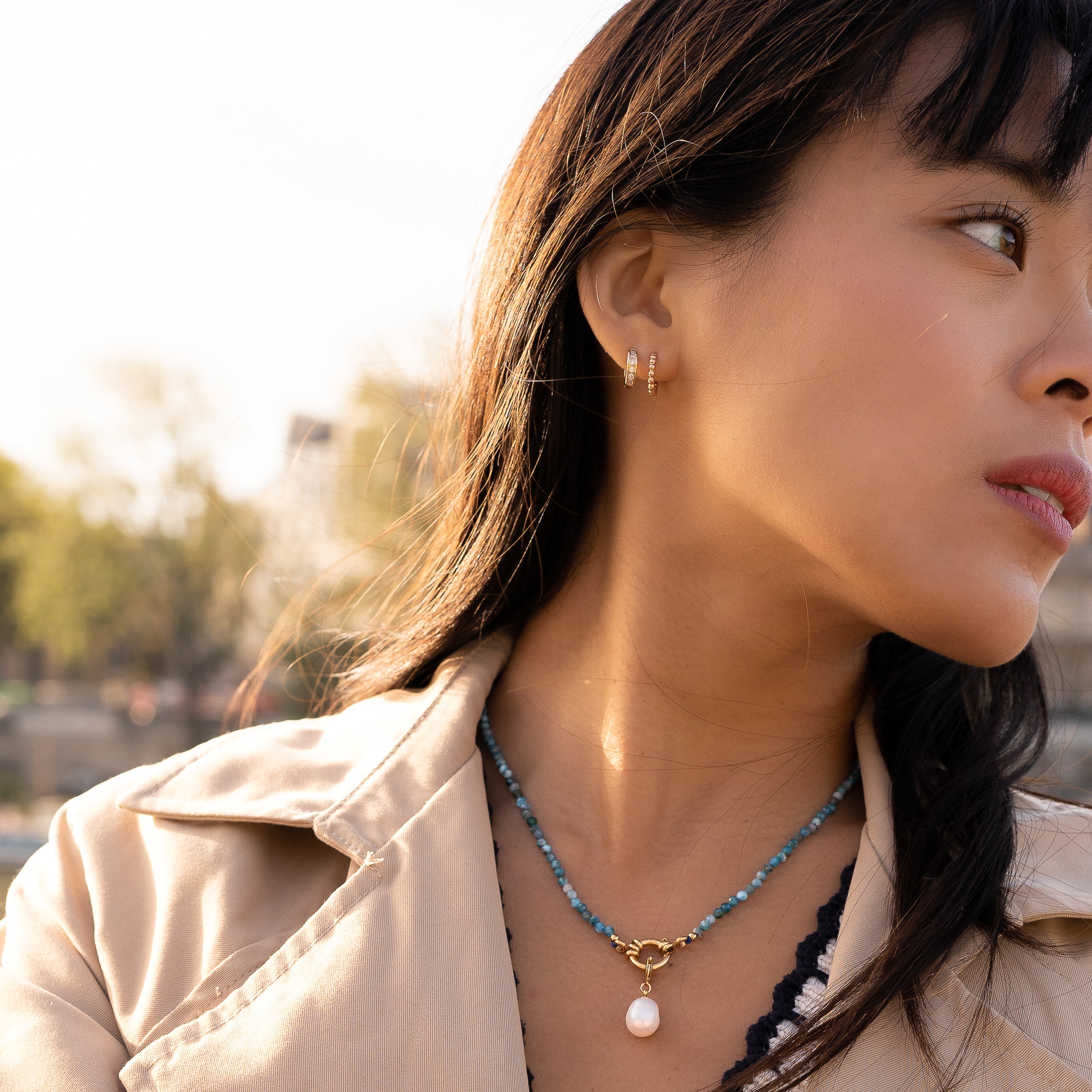Ripple earrings