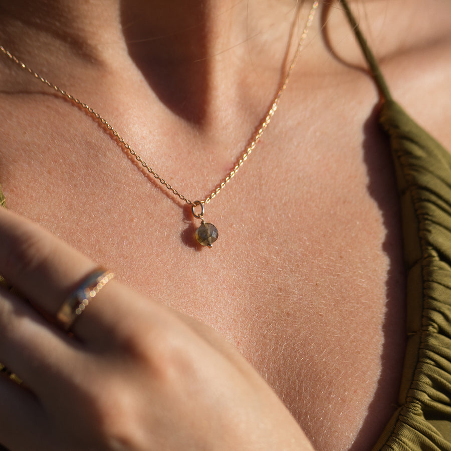Collier Gaia Aigue Marine