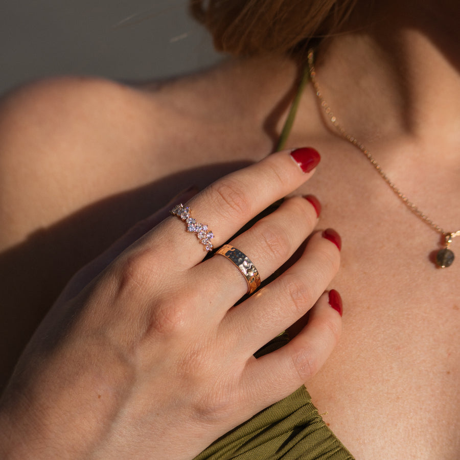 Bague Martelée