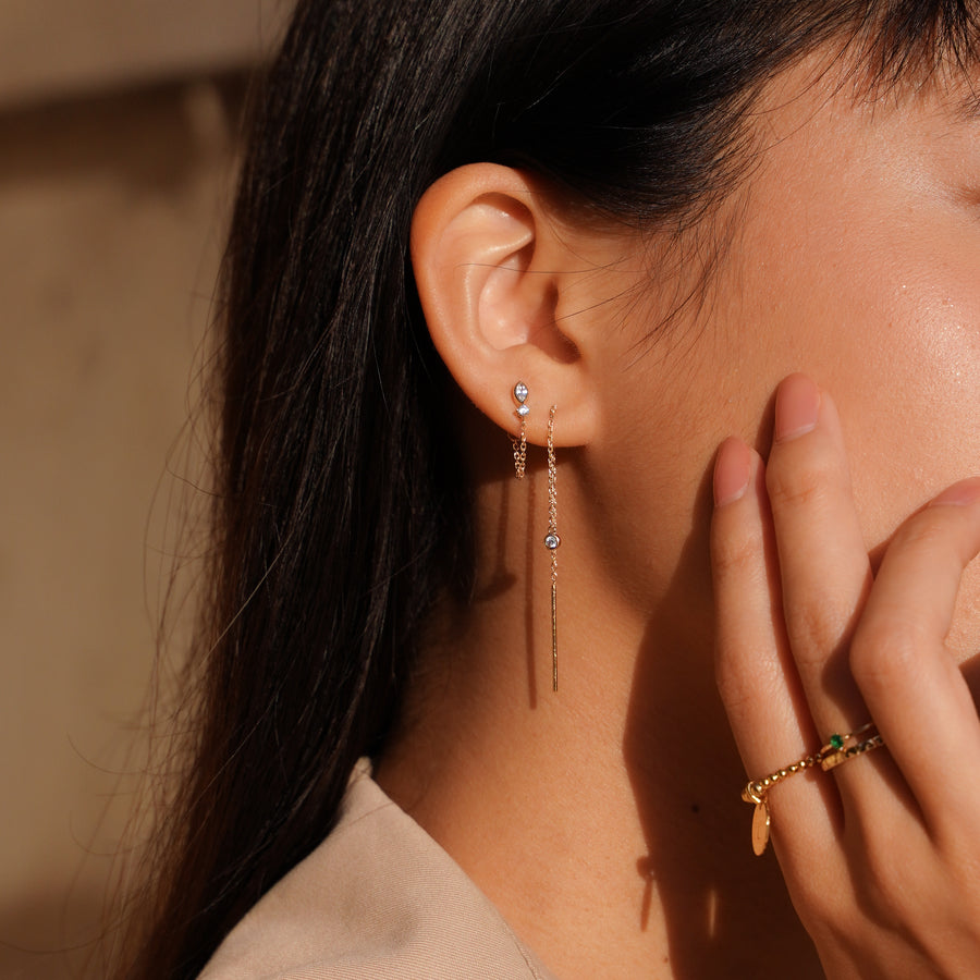 Boucles d'oreilles chaine Ella