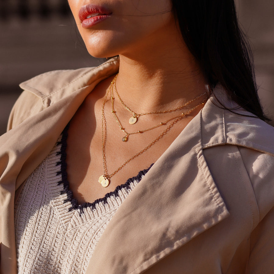 Collier initiale personnalisée