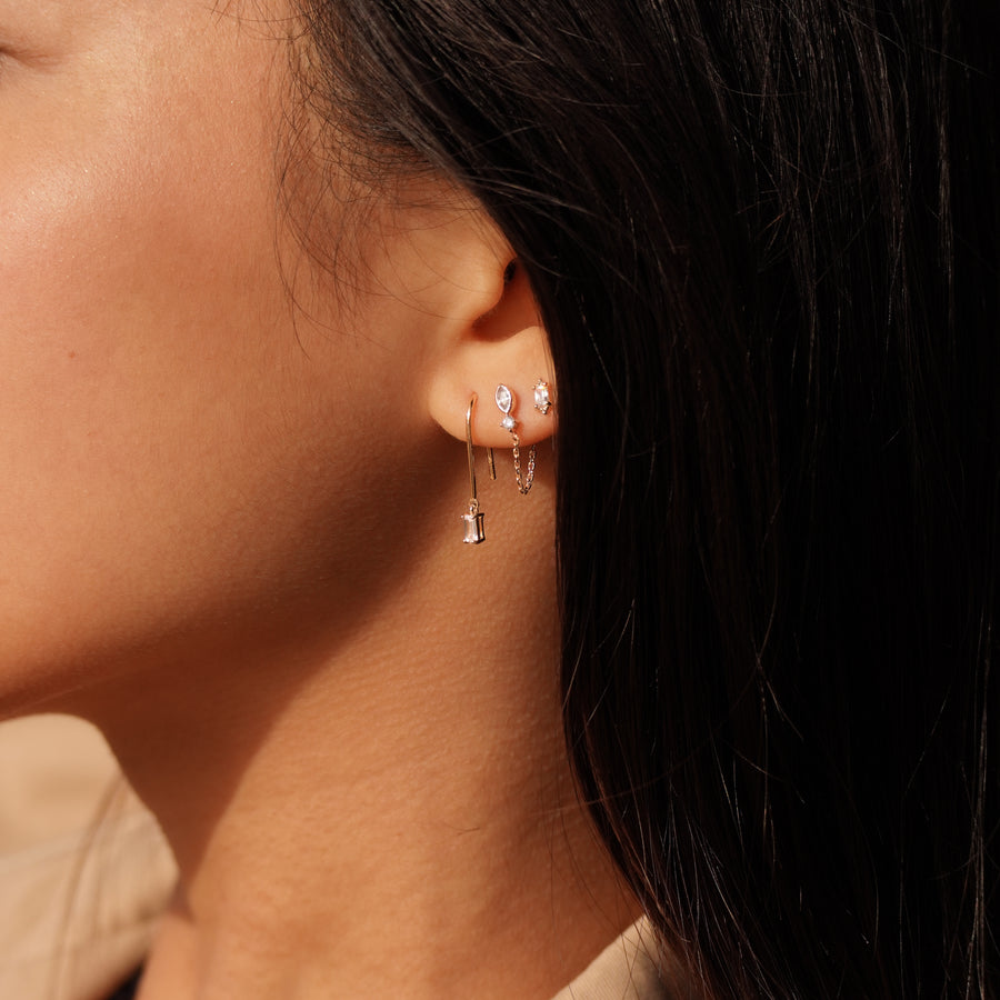 Boucles d'oreilles chaine Ella