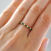 Green pearl ring