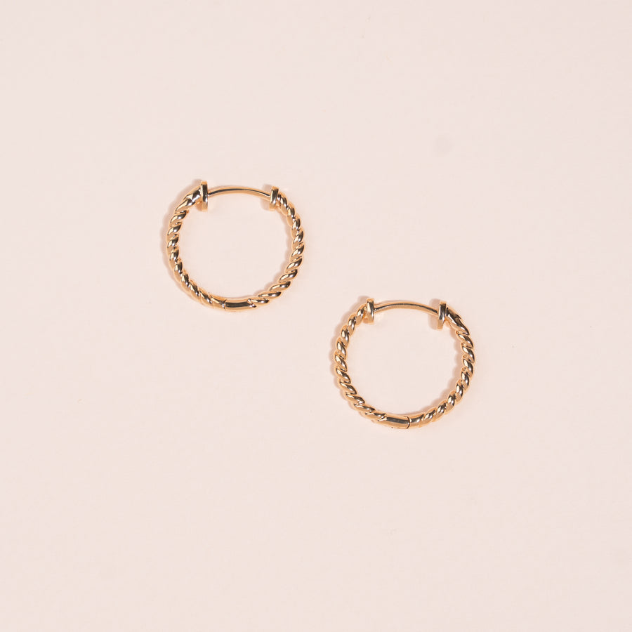 Boucles d'oreilles Tressée