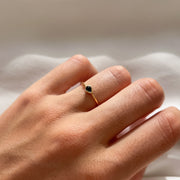 Black Drop Ring