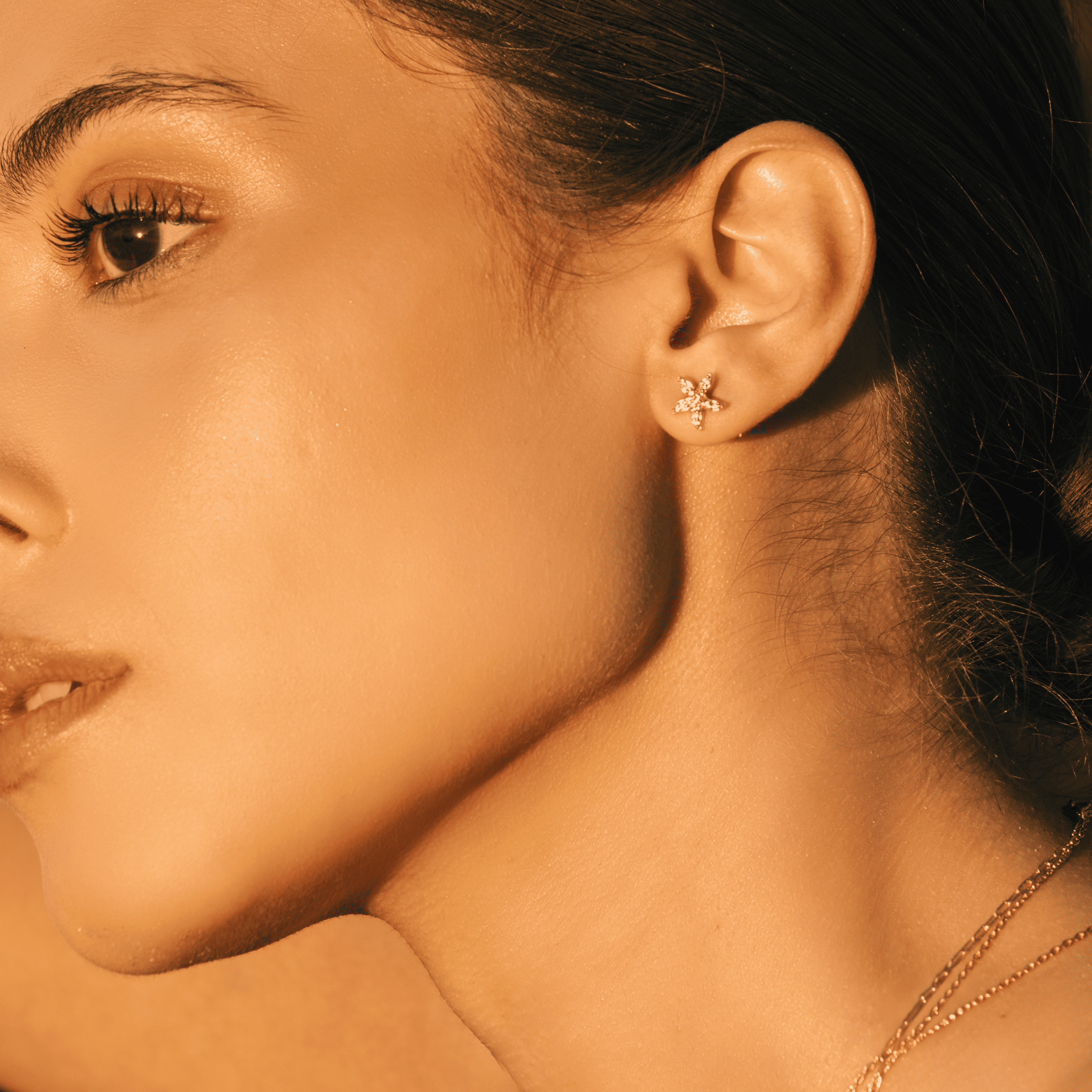 Flower earrings