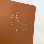 Golden reflections necklace